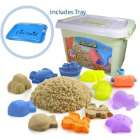 CoolSand Deluxe Bucket Kinetic Play Sand With Inflatable Sandbox - Castle Set Edition   566221280